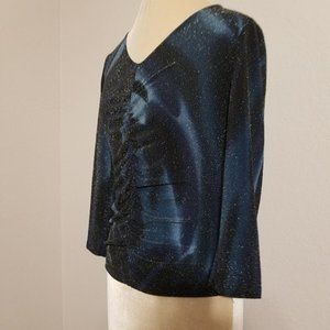 HOTTIE Women Dark Blue Blouse Top, Size S